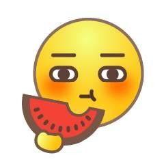 高清萌宝吃瓜头像,萌态十足，高清头像引网友热议